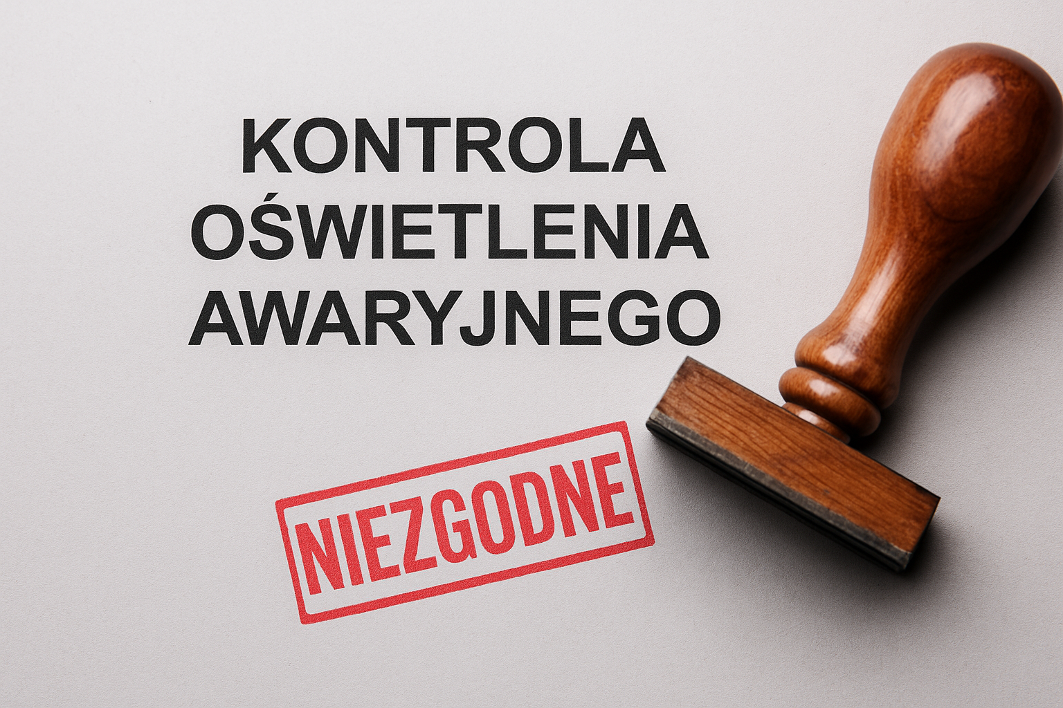 kary za brak aktualnych pomiarów oświetlenia awaryjnego