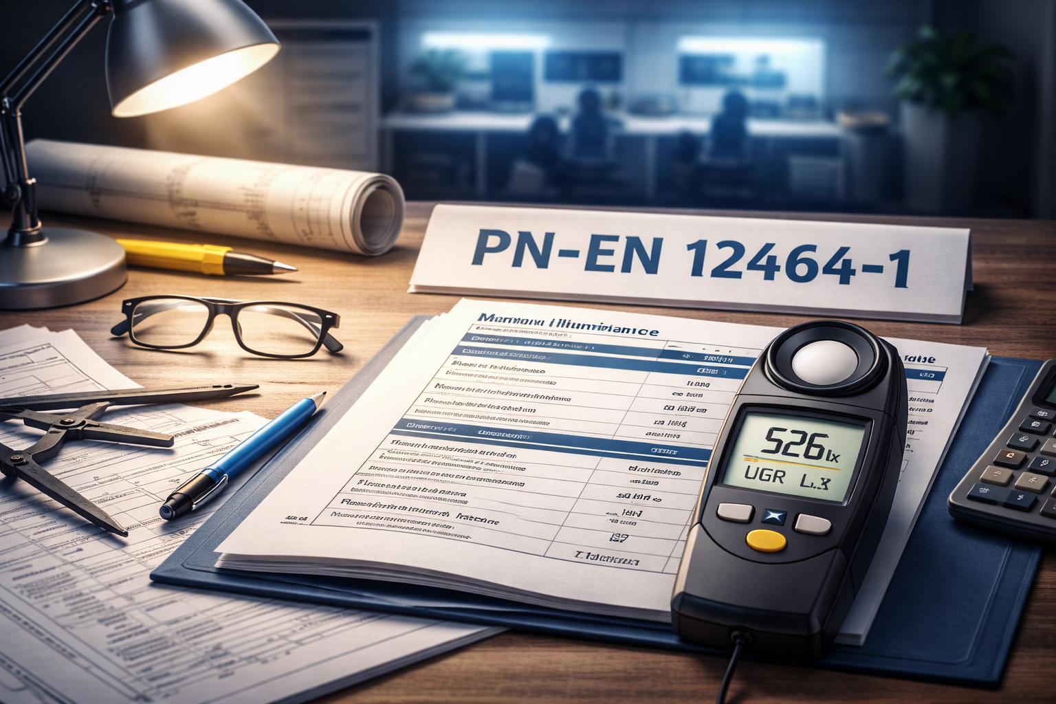 Norma oświetleniowa PN-EN-12464-1