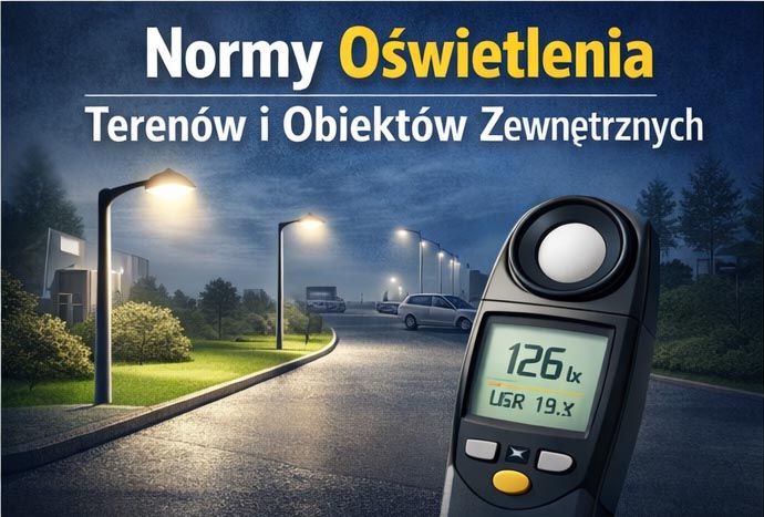 Norma oświetlenia dla miejsc pracy na zewnątrz