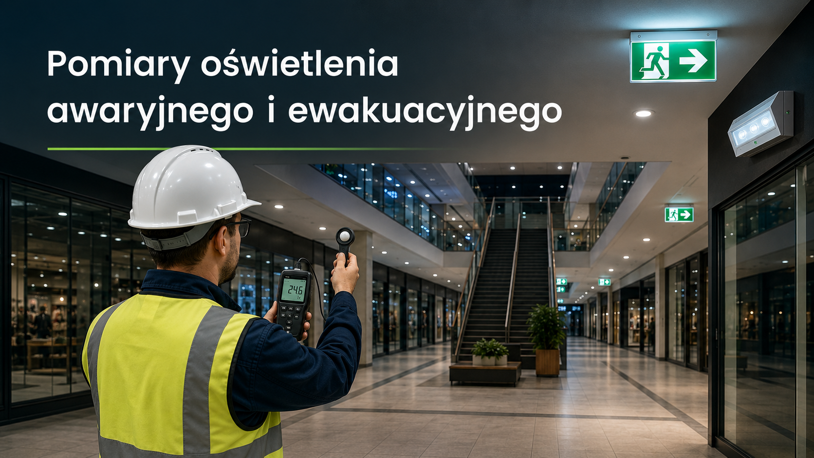 pomiary w centrum handlowym